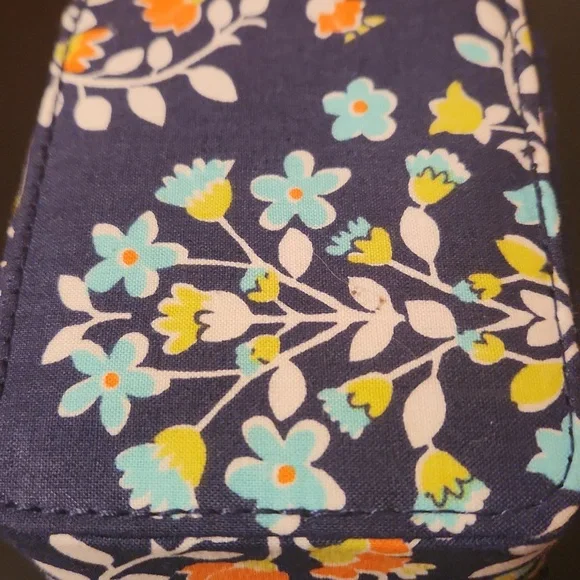 Vera Bradley Navy Floral Medication/pill Case - Picture 3 of 7